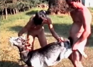 Big-dicked dude fucking a sexy puppy