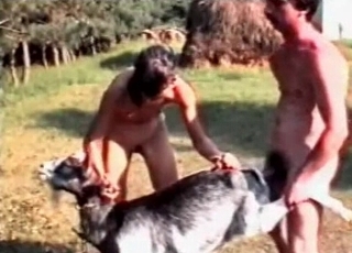 Big-dicked dude fucking a sexy puppy