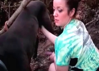 Animal dick is getting sucked on cam