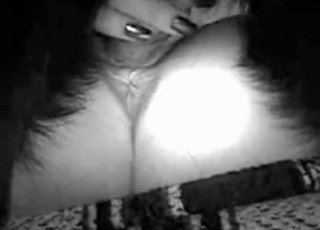 Kinky owner and a horny black pet