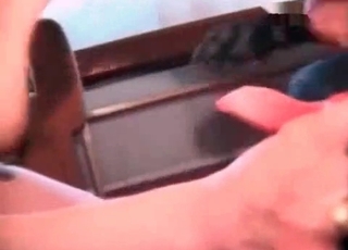 High-quality face-fucking with a black dog