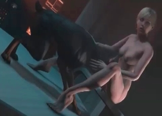 Bestiality brutally rendered in 3D cartoon