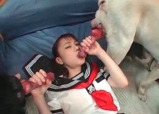 Sexy animals and a Japanese slut