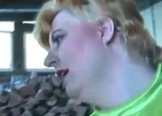 Passionate blowjob for a horny animal