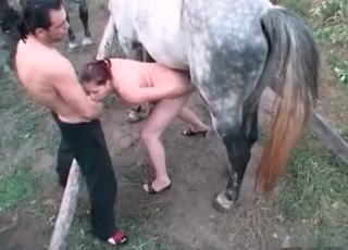 Redhead enjoying bestiality orgies like no other