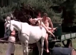 Sexy stallion fucked by a horny dude