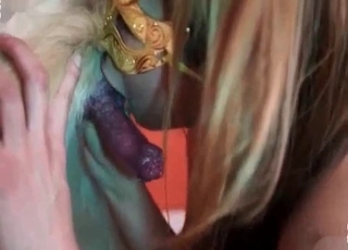 Sweet pussy gets wrecked by a dog