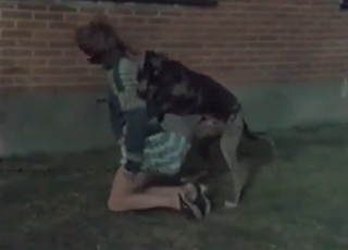 Seductive pig fucked by a farmer